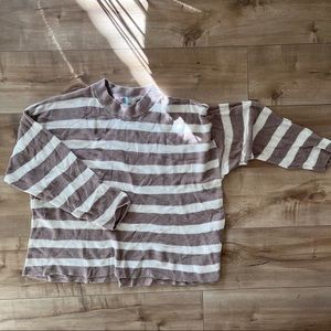 Free People striped sweater and shorts set
